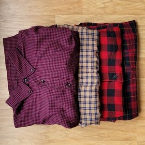 Bundle Uniqlo Flannel Shirts Mens Large